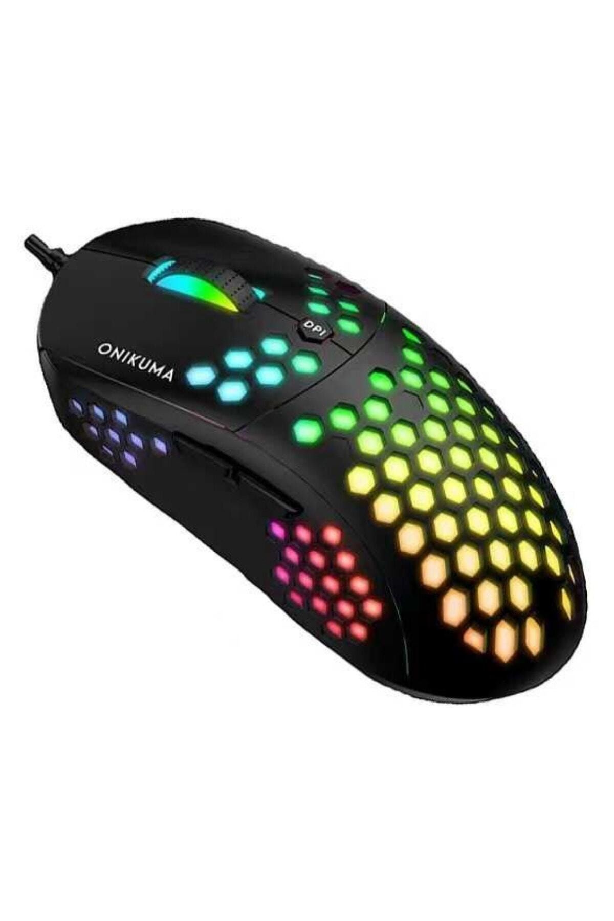 BLUPPLE Onikuma Cw903 6 Tuşlu 6400 Dpi Rgb Ergonomik Profesyonel Makrolu Gaming Oyuncu Mouse