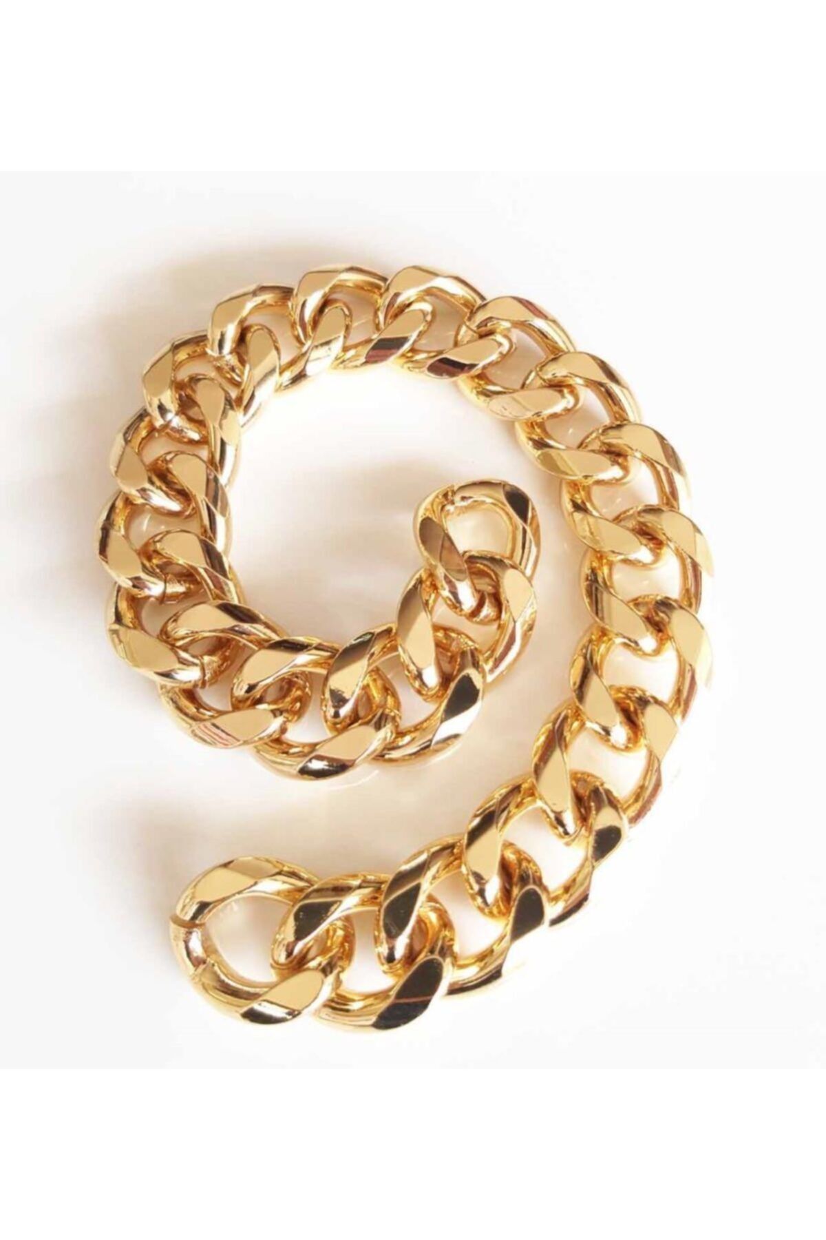 angel çanta aksesuar Light Gold Renk Nice Çanta Zinciri 6mm 22x27 (35 CM)