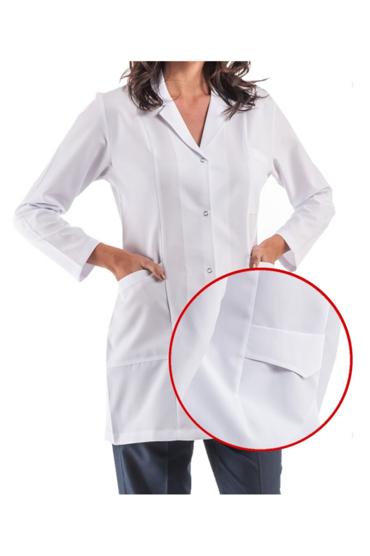 Ssm Kadın Gömlek Yaka Iş Önlüğü Doktor Önlük-hemşire Önlük-öğretmen Önlük