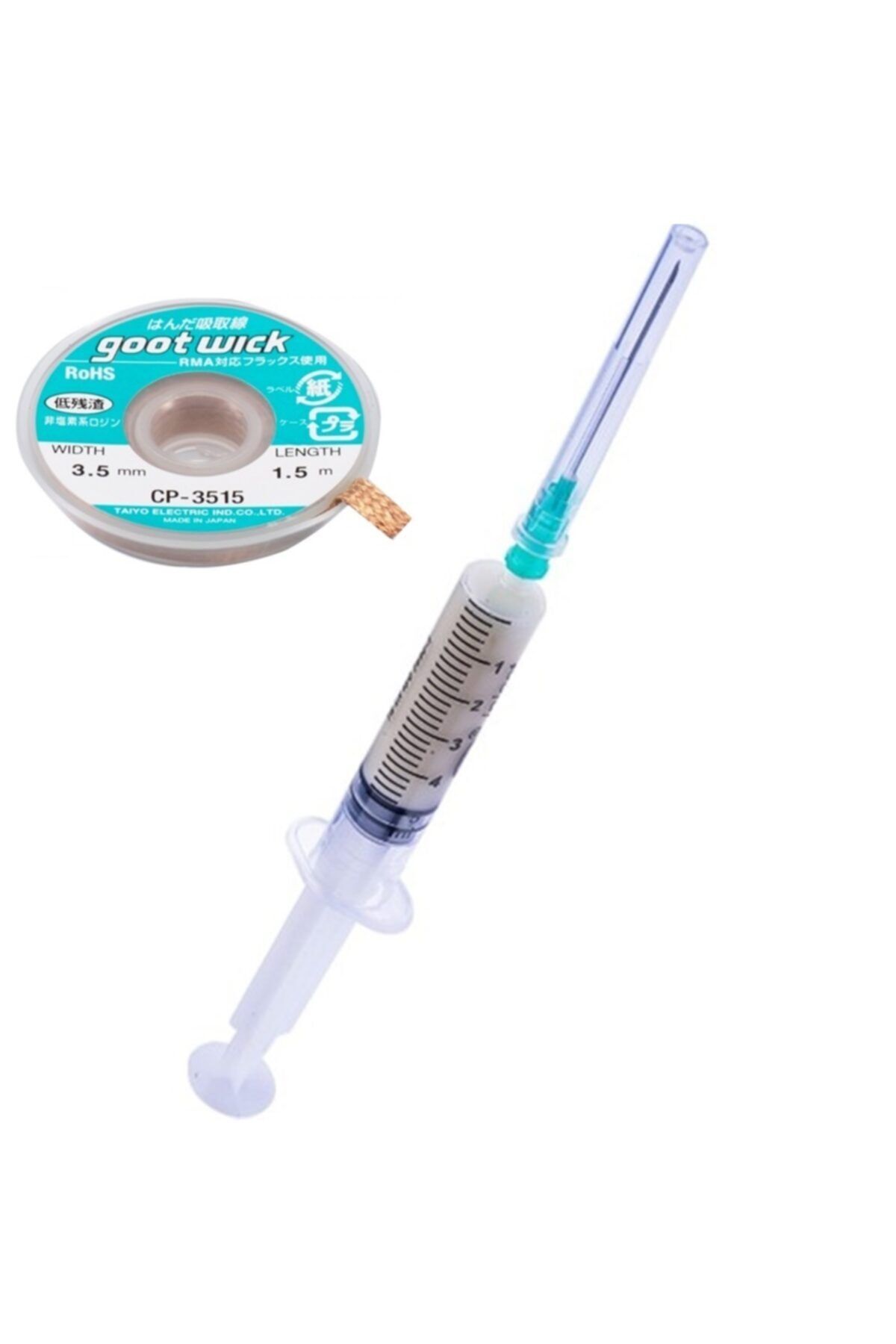 Amtech Flux Lehim Toplama Ve Goot Wick Cp-2515 Lehim Sökme Teli 3.5mm 1 5metre