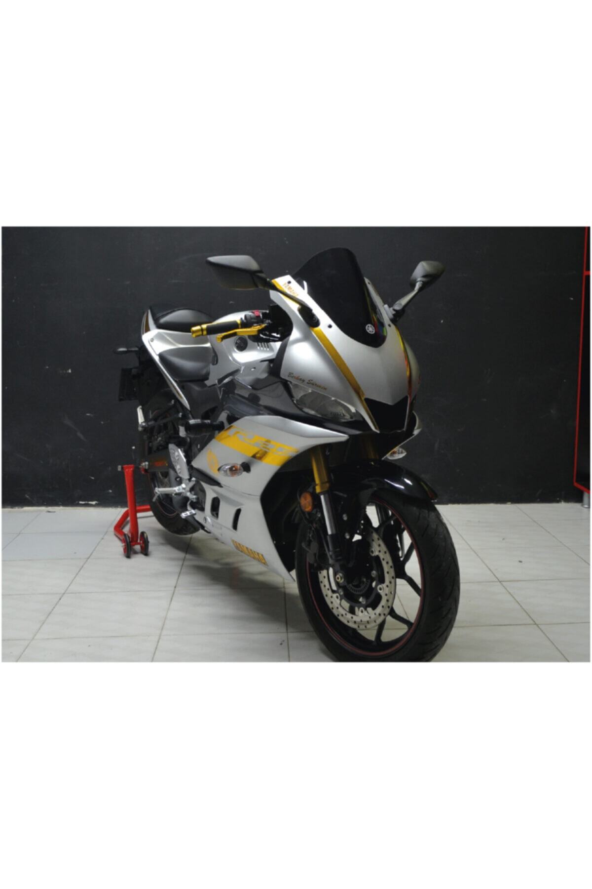 Motiker Yamaha R25 Aynalı Chrome Gold Sticker-2