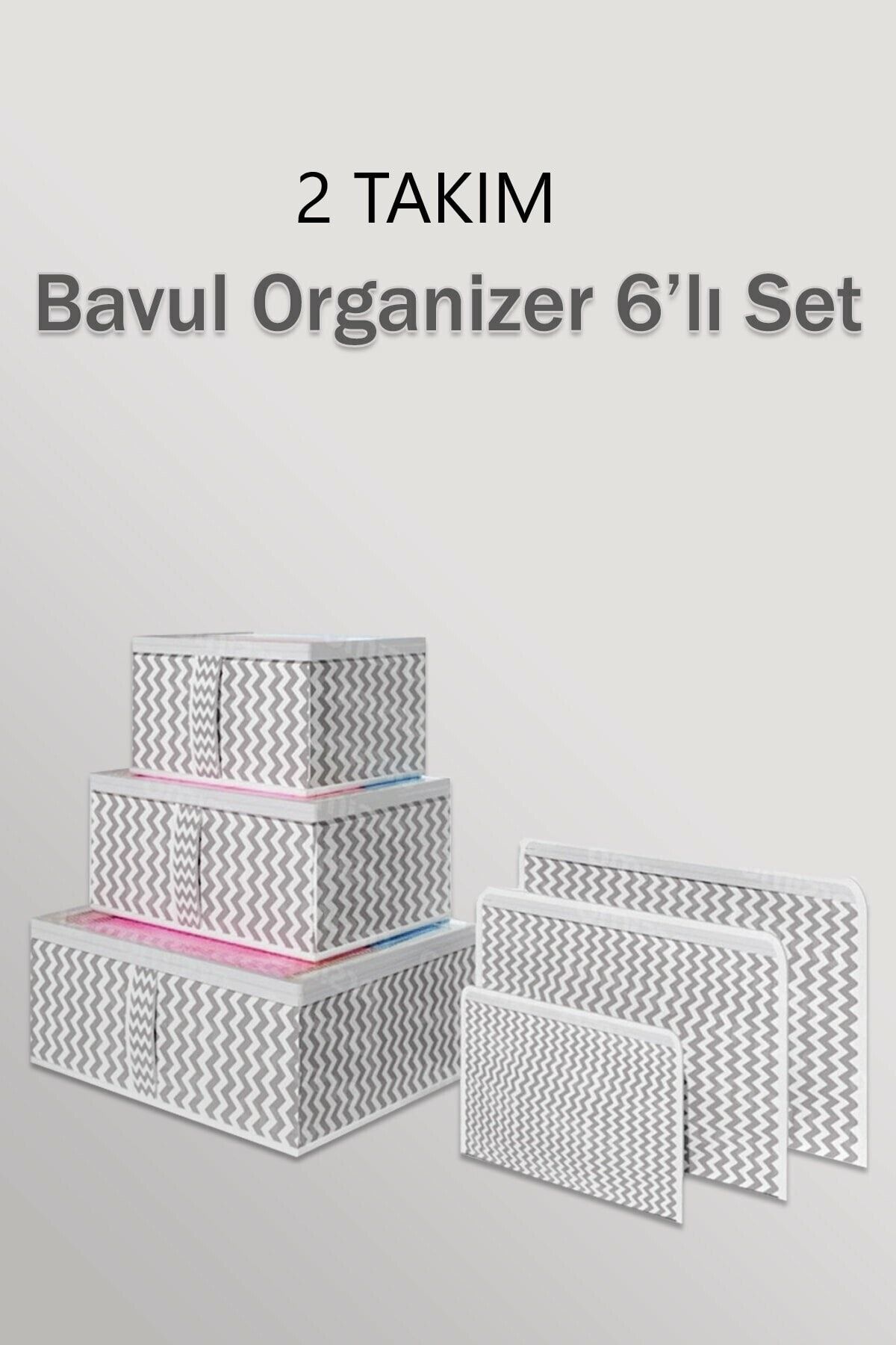 alorez 2 Takım 6 Lı Bavul Organizer Valiz Düzenleyici Set