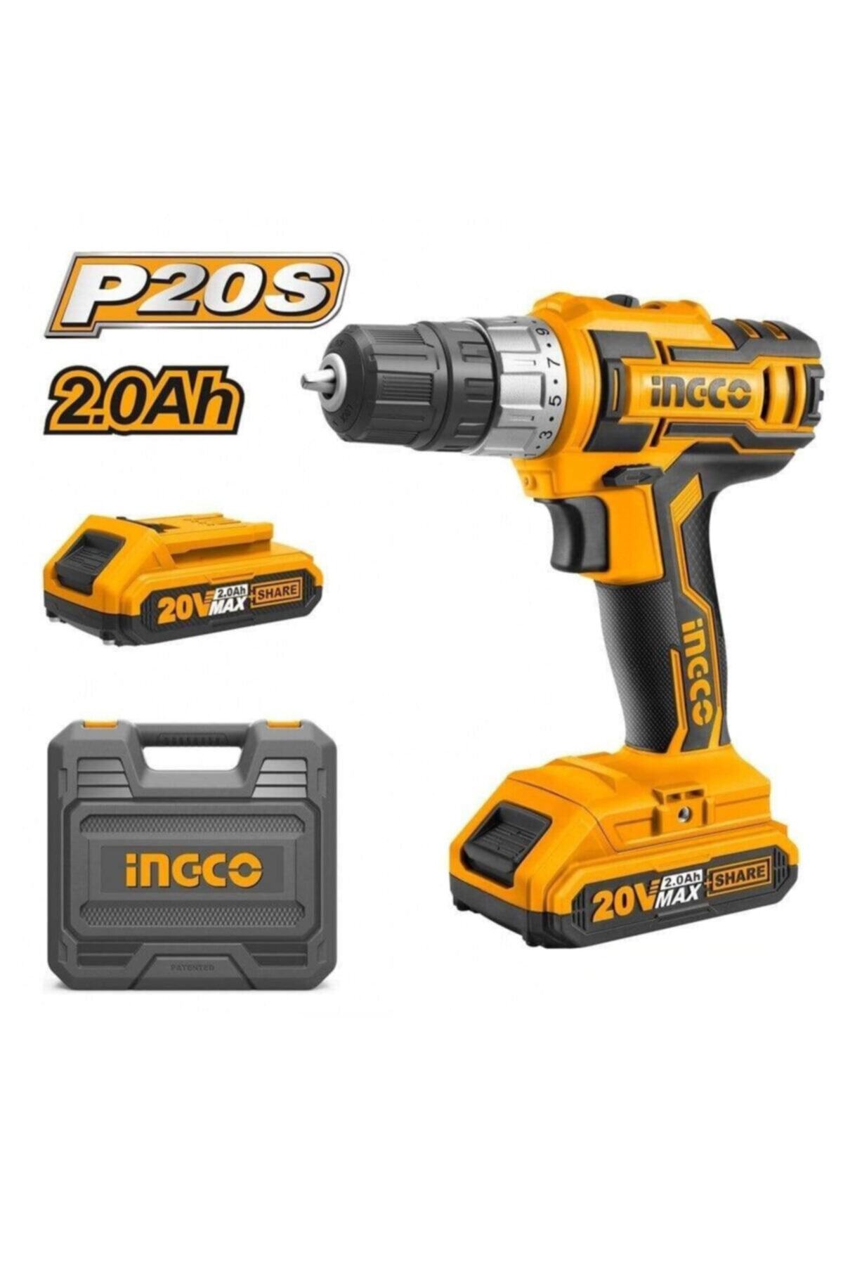 Ingco 20v Lithium-ıon Şarjlı Matkap 10mm 2 Bataryalı