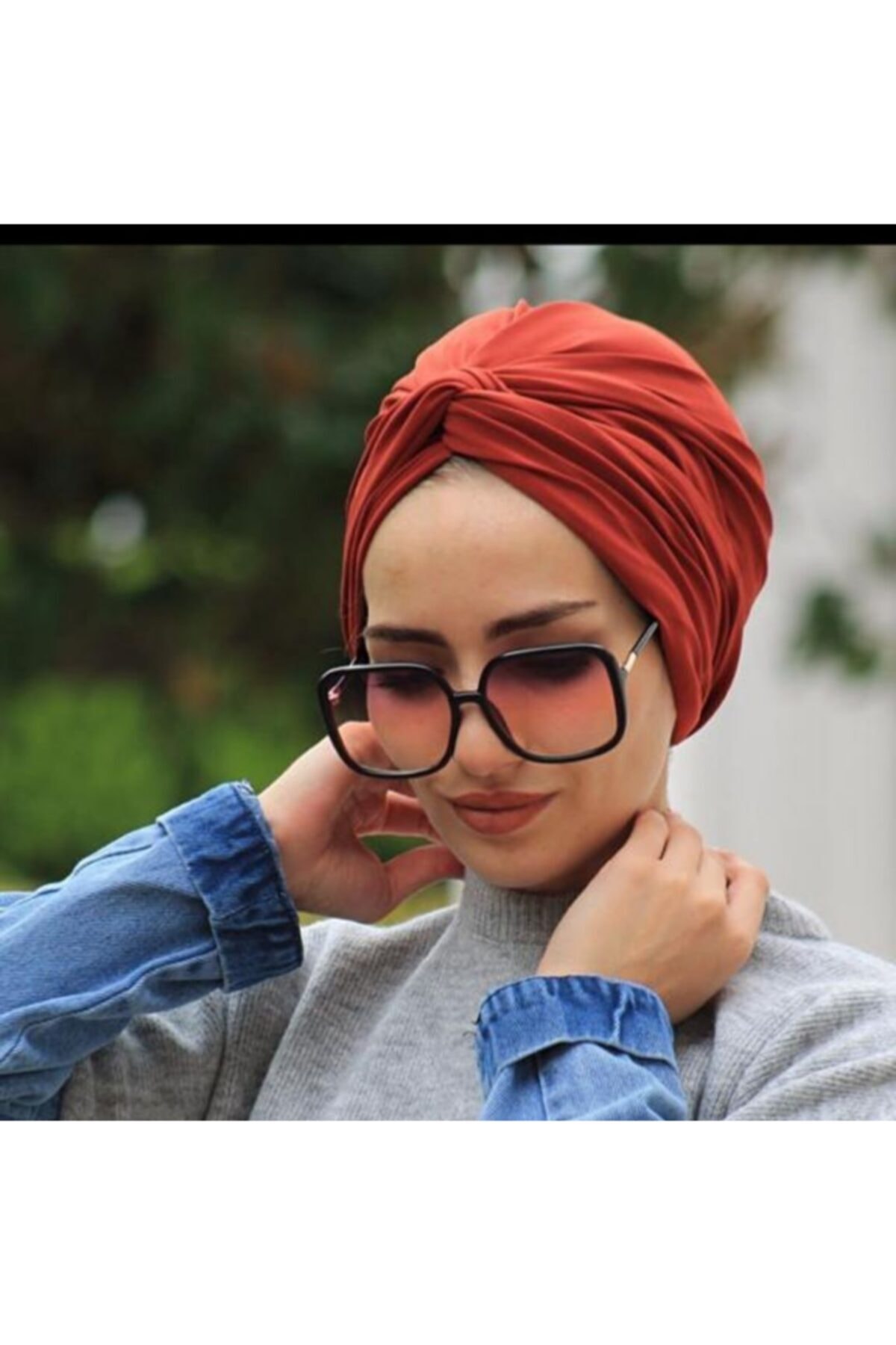 Zehra Hazır Havuz Tesettür Giyim Dolama Bone Kiremit (hazır Değildir) - Özel Tasarım- Yeni Model Tesettür Giyim