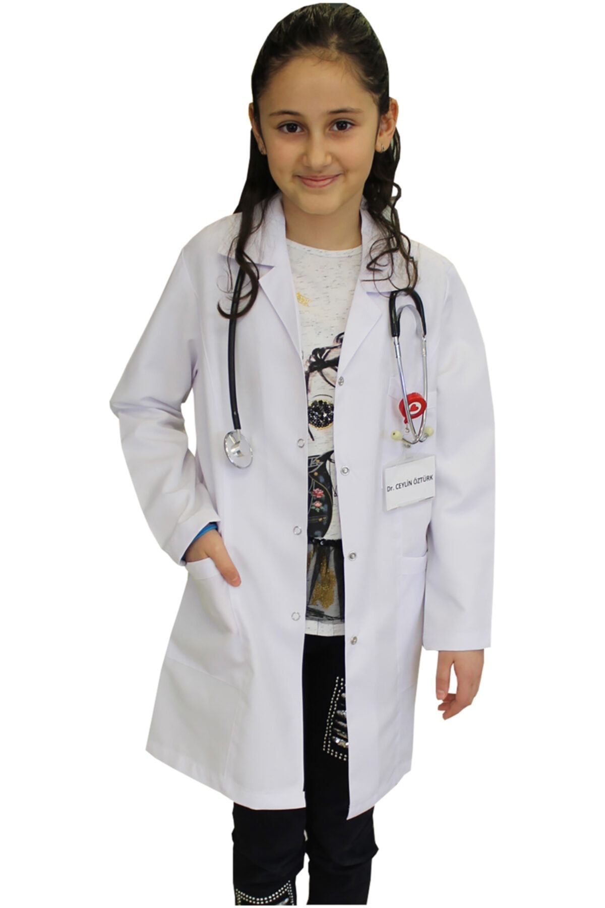 safaforma Kız Çocuk Doktor Önlüğü  2 -14 Yaş Aralığı Bedenler
