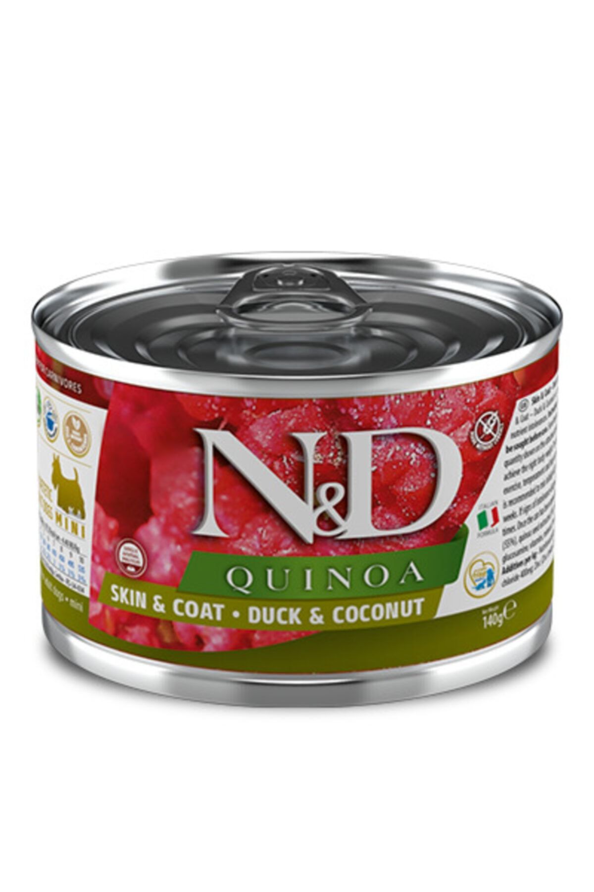 N&D Quinoa Ördekli & Hindistan Cevizli Köpek Konservesi 140 Gr