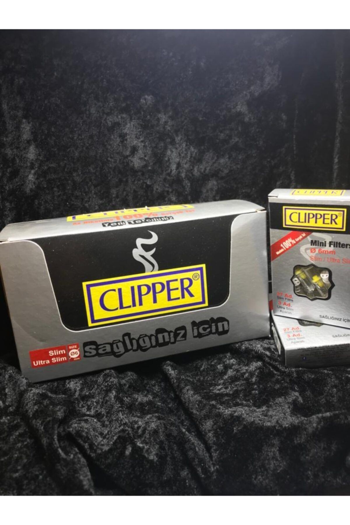 Clipper Marka Orjinal Slim Sigara Filtresi 324 Adet Az Nikotinle %100 Gerçek Tat