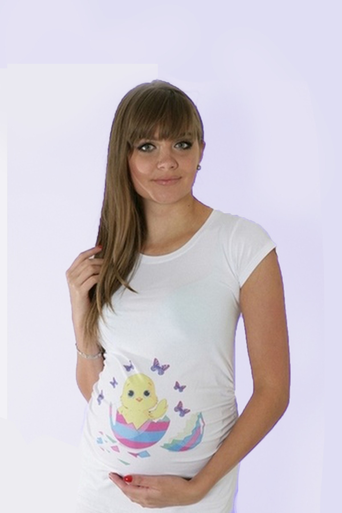 Gaiamom Baskılı Hamile T-shirt