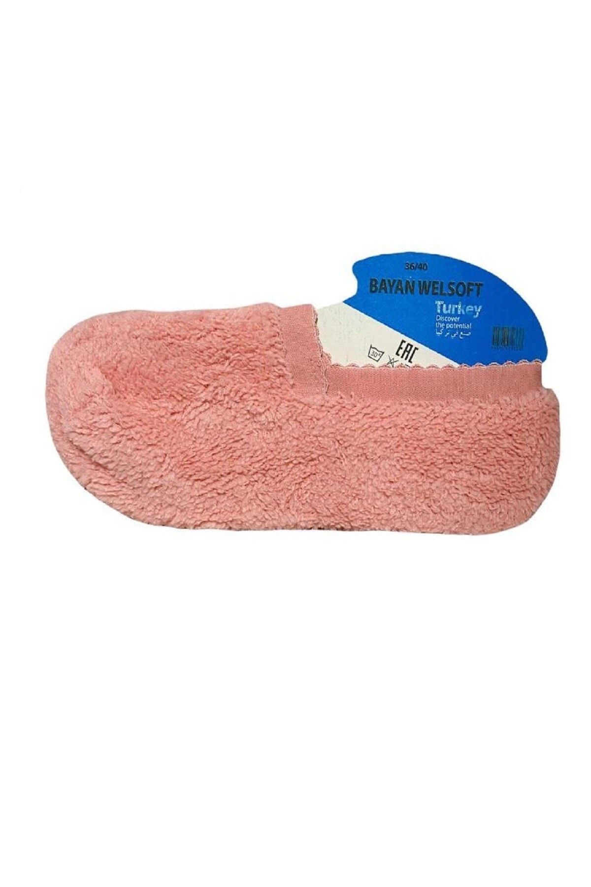 GEZER Unisex Ev Içi Kışlık Pamuk Patik - Somon (standart Beden (36-37-38-39-40)