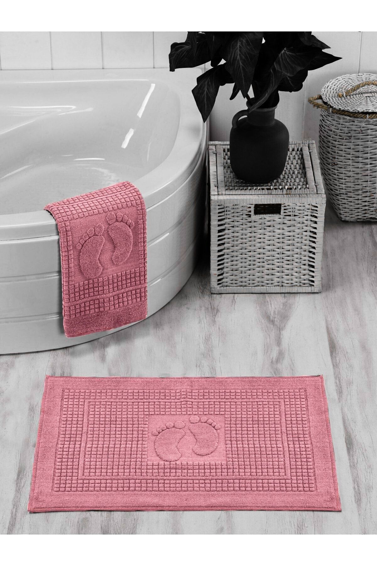 ROSEHOME 50x70 Cm Ayak Havlusu %100 Pamuklu Pembe