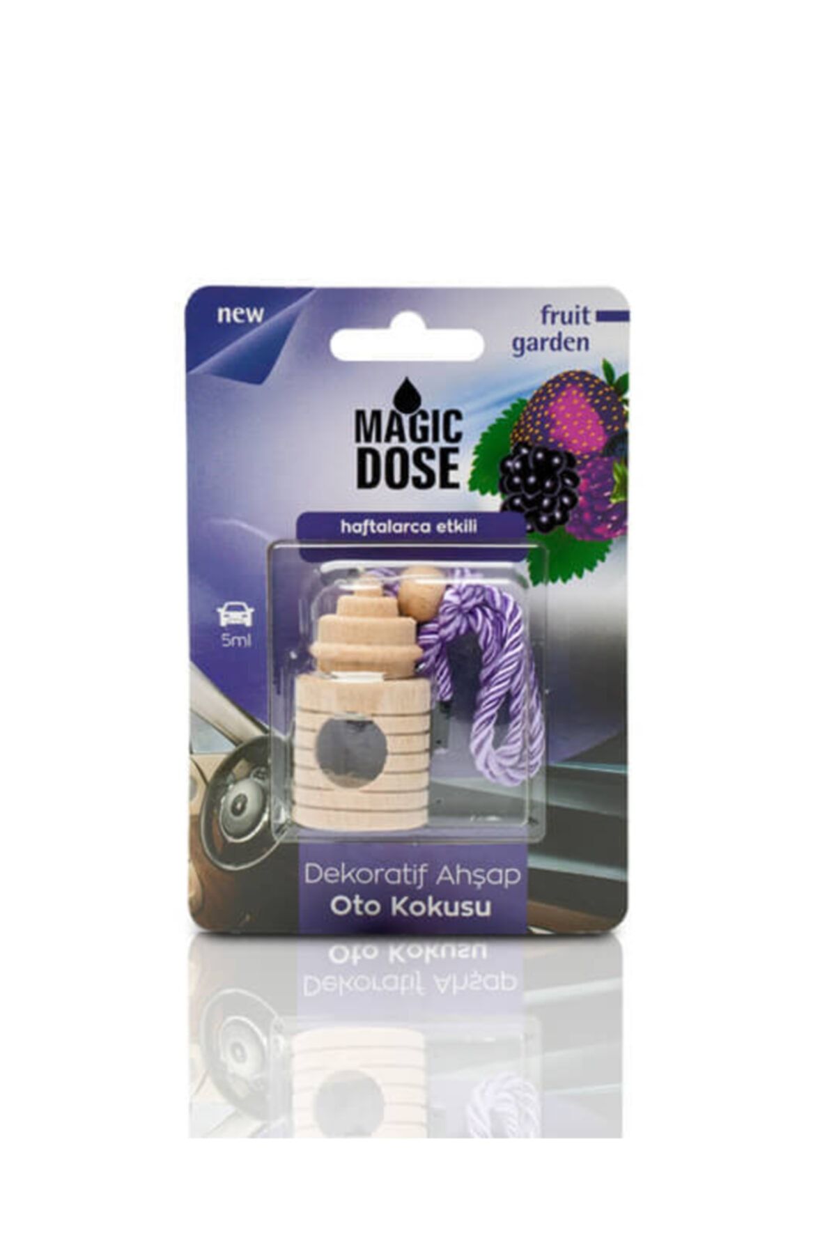 MAGIC DOSE Dekoratif Ahşap Oto Kokusu Ayna Süsü