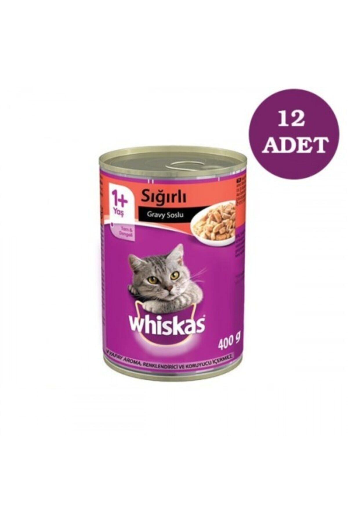 Whiskas Konserve Biftekli 400 Gr X 12 Adet
