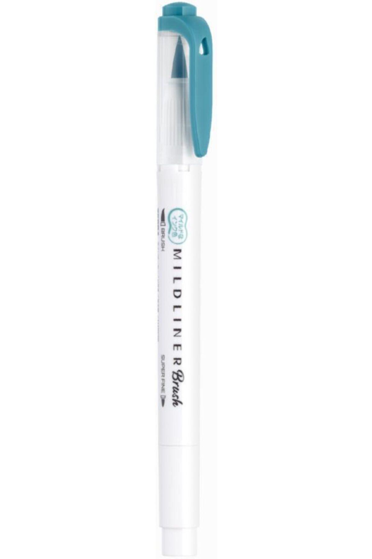 Zebra Mildliner Brush Çift Taraflı Fırça Uçlu Kalem Duman Mavisi