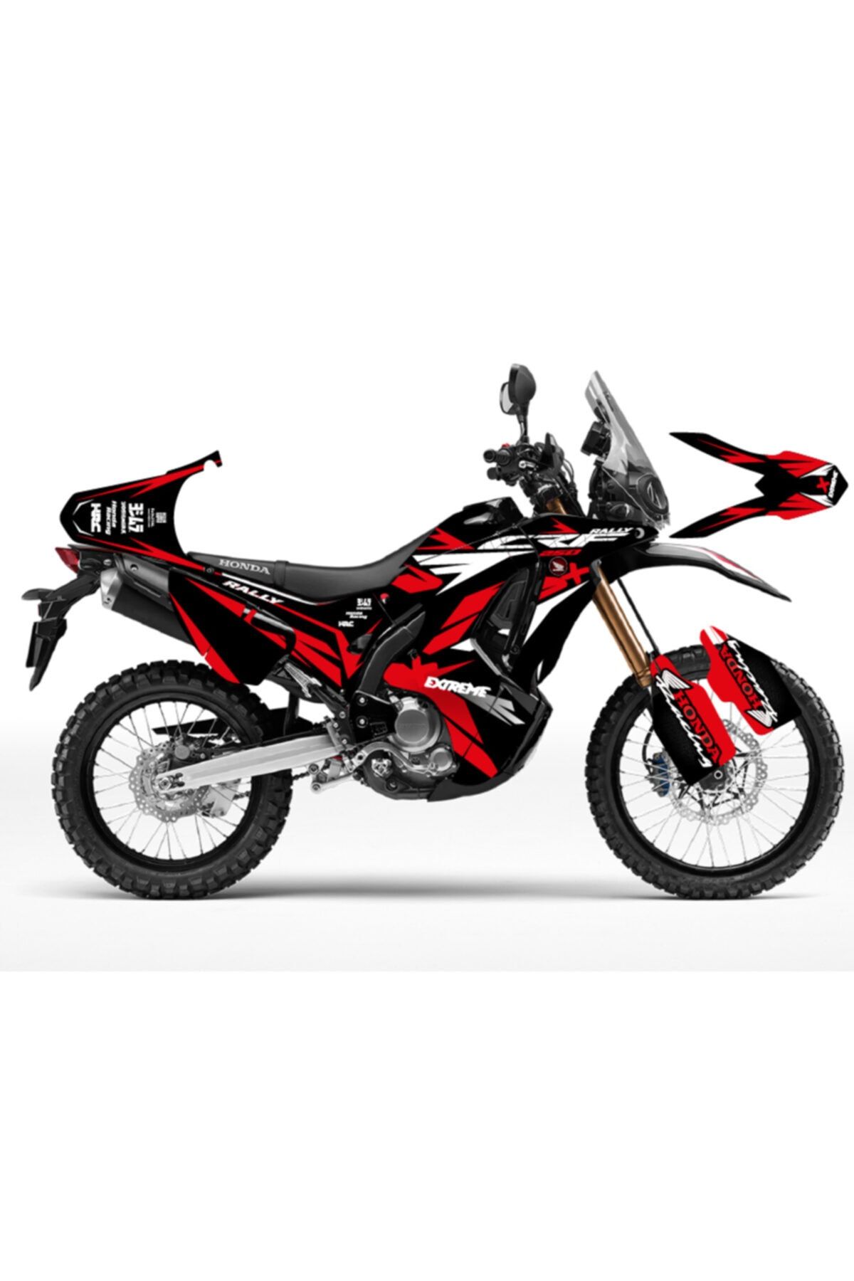 apline Hnda Crf 250 Rally Extremered Sticker Seti