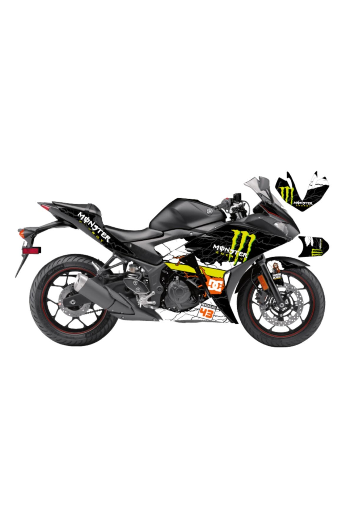apline Yamha Yzf R25 Monstr Sticker Seti