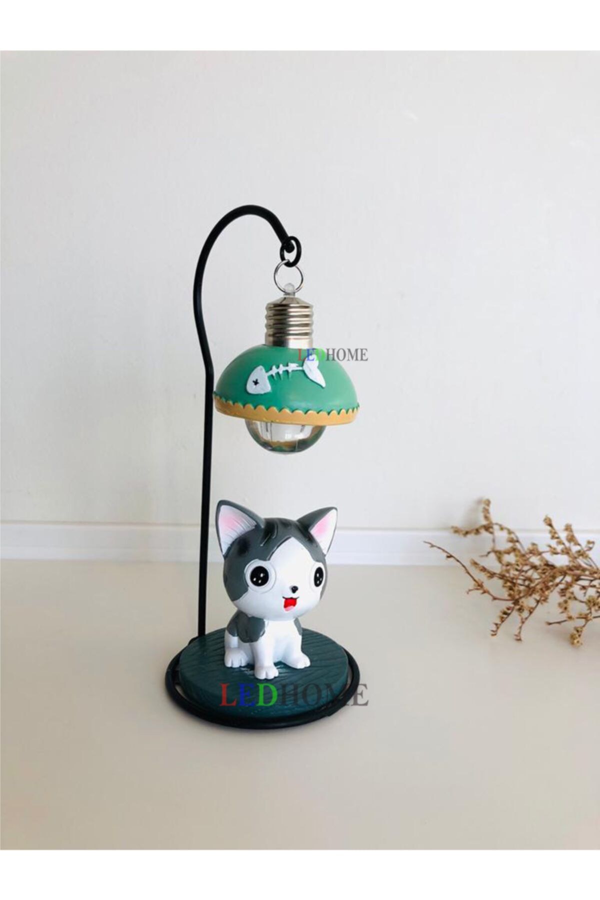 LED HOME Kedicik Mini Masa Lambası Dekoratif Obje