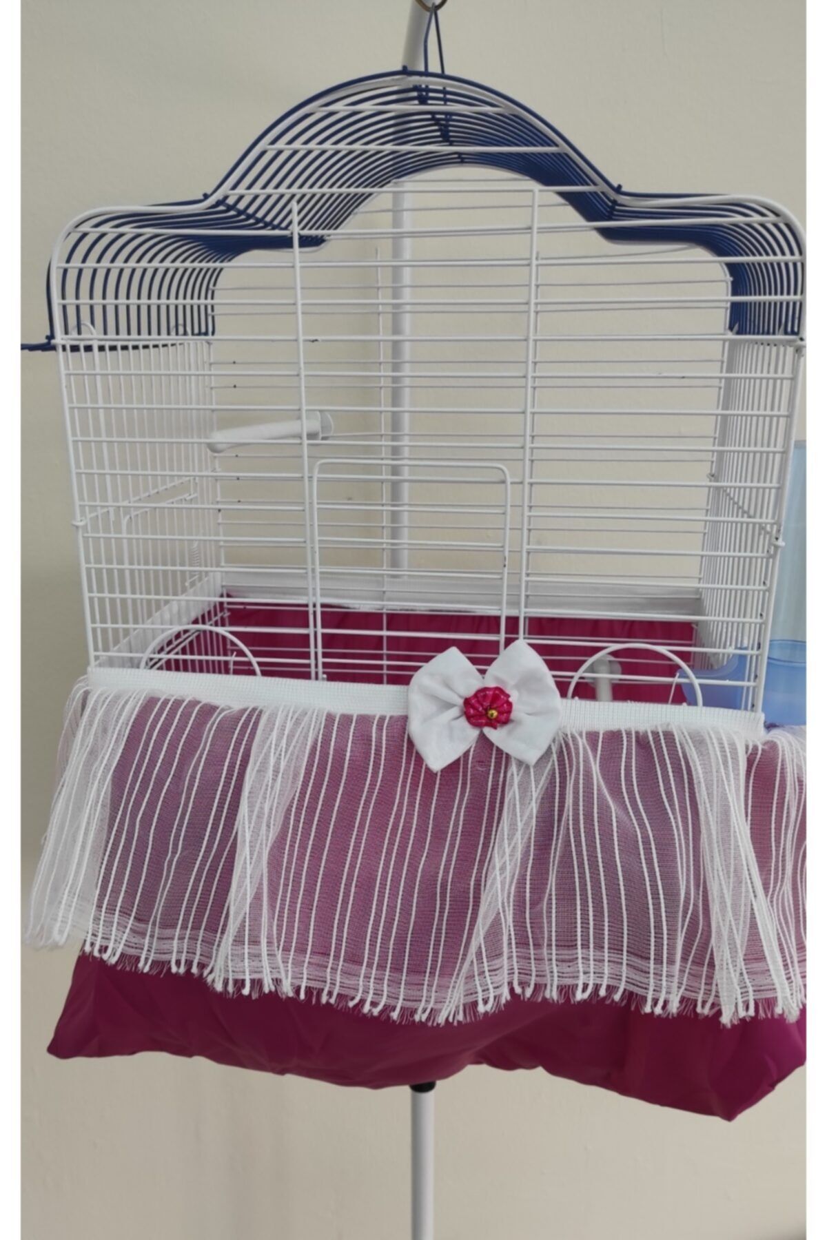 FATİBO Petshop Özel Dikim Kuş Kafes Tülü Mor
