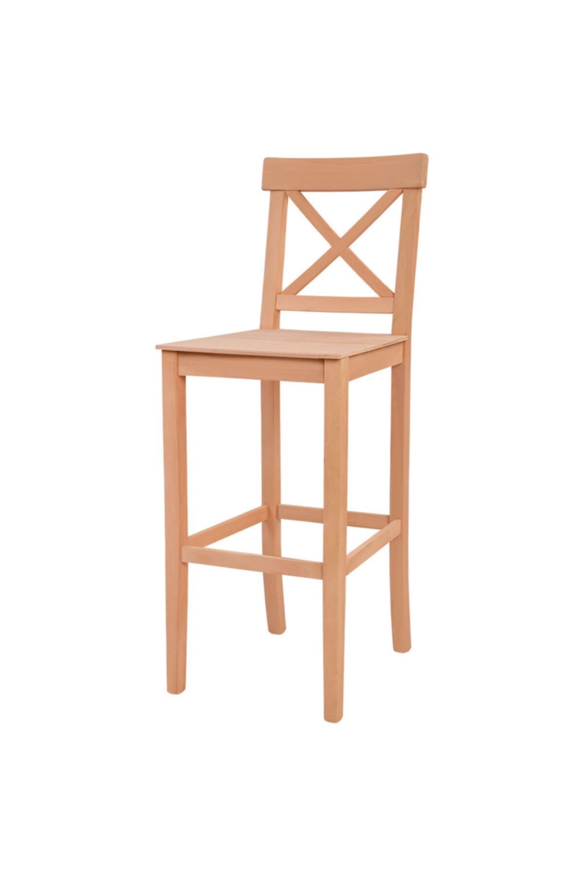 Dekor Aydın Çapraz Tahtalı Bar Sandalyesi