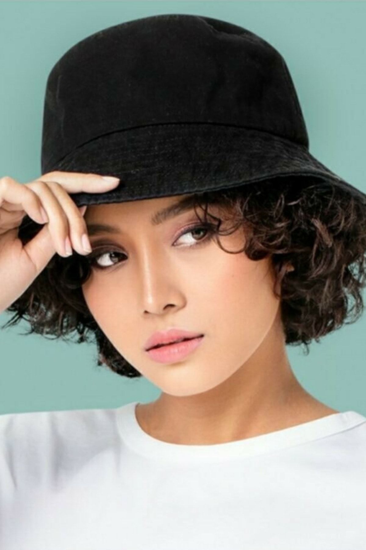 Soul True Düz Siyah Gabardin Kova Şapka Balıkçı Şapka Bucket Hat