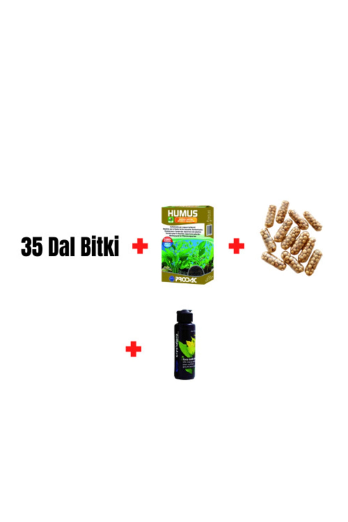 Prodac Full Bitkili Akvaryum Kurulum Paketi 30 Dal Akvaryum Bitkisi,gübreler,dip Kumu