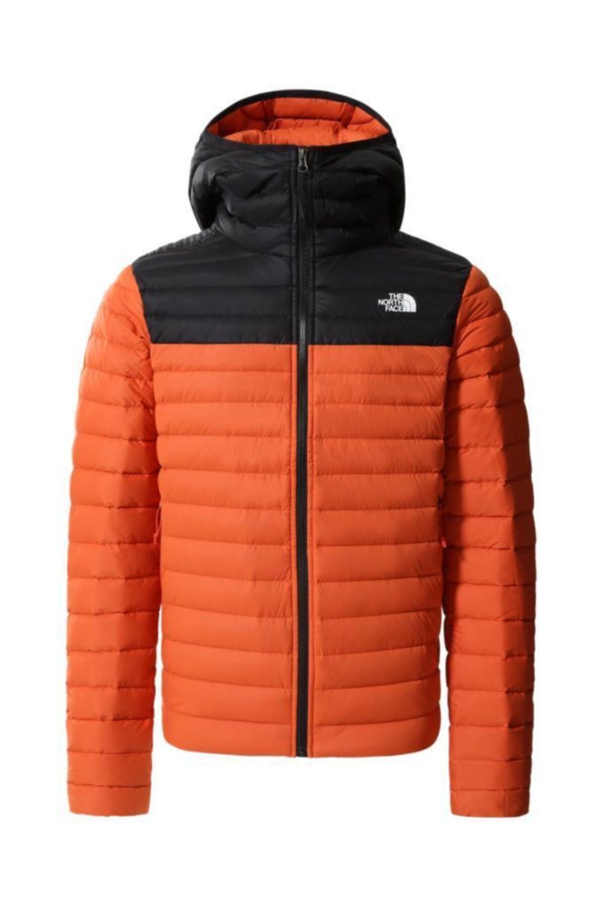 THE NORTH FACE Stretch Down Hoodie Kapüşonlu Erkek Mont Turuncu/siyah