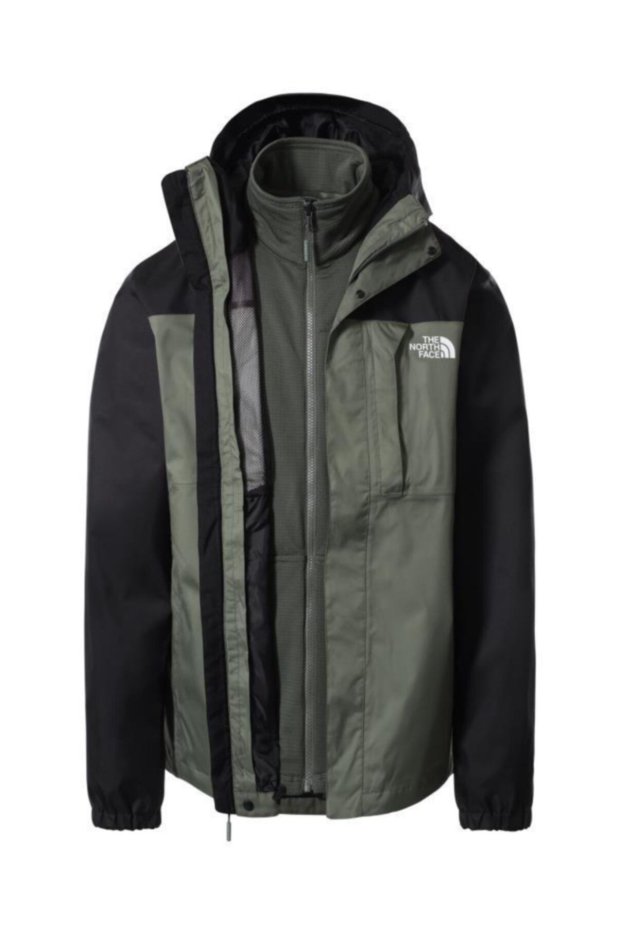 THE NORTH FACE Quest Triclimate Erkek Mont Yeşil/siyah