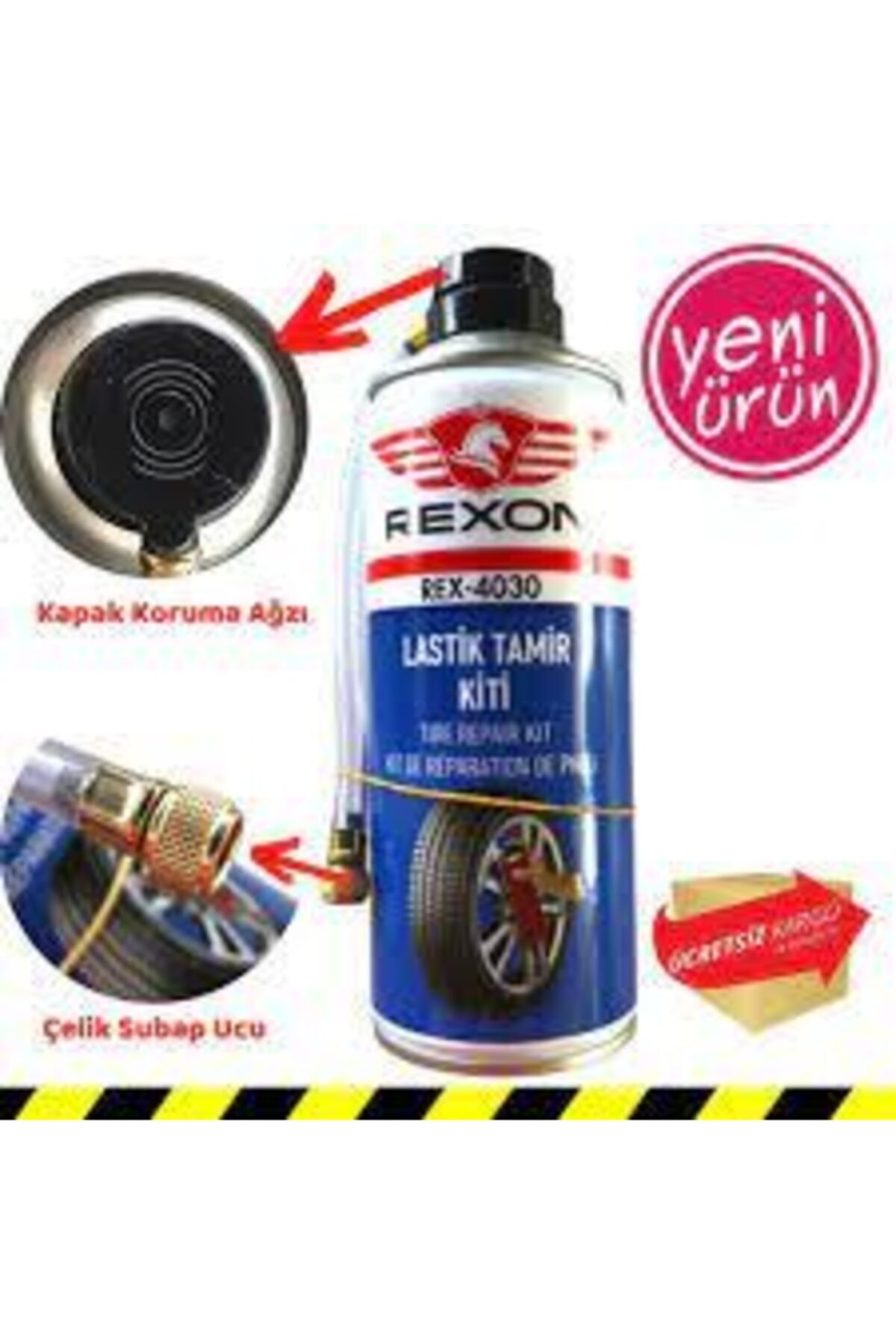 NERGİZ HOME TİC. Rexon-araç Lastik Tamir Köpüğü Kiti