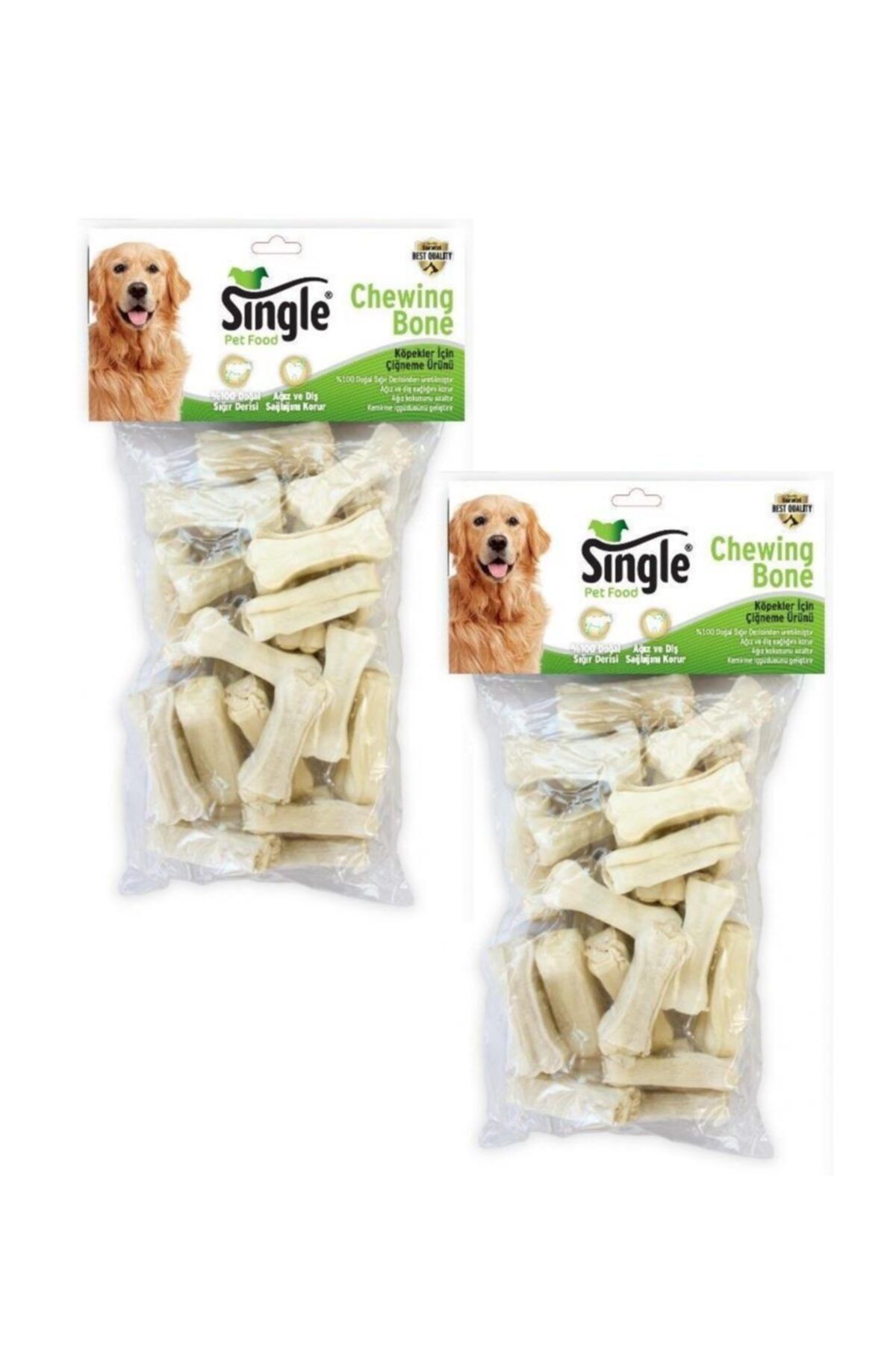 SINGLE Beyaz Pres Kemik 5 cm 9-10 gr 25 Li 2 Adet