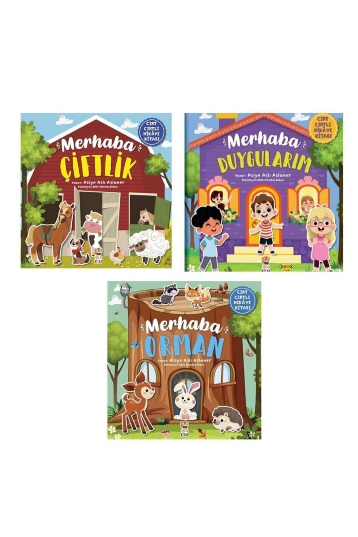 Sincap Kitap Cırt Cırtlı Kitap Seti - Merhaba Çiftlik / Merhaba Orman / Merhaba Duygularım