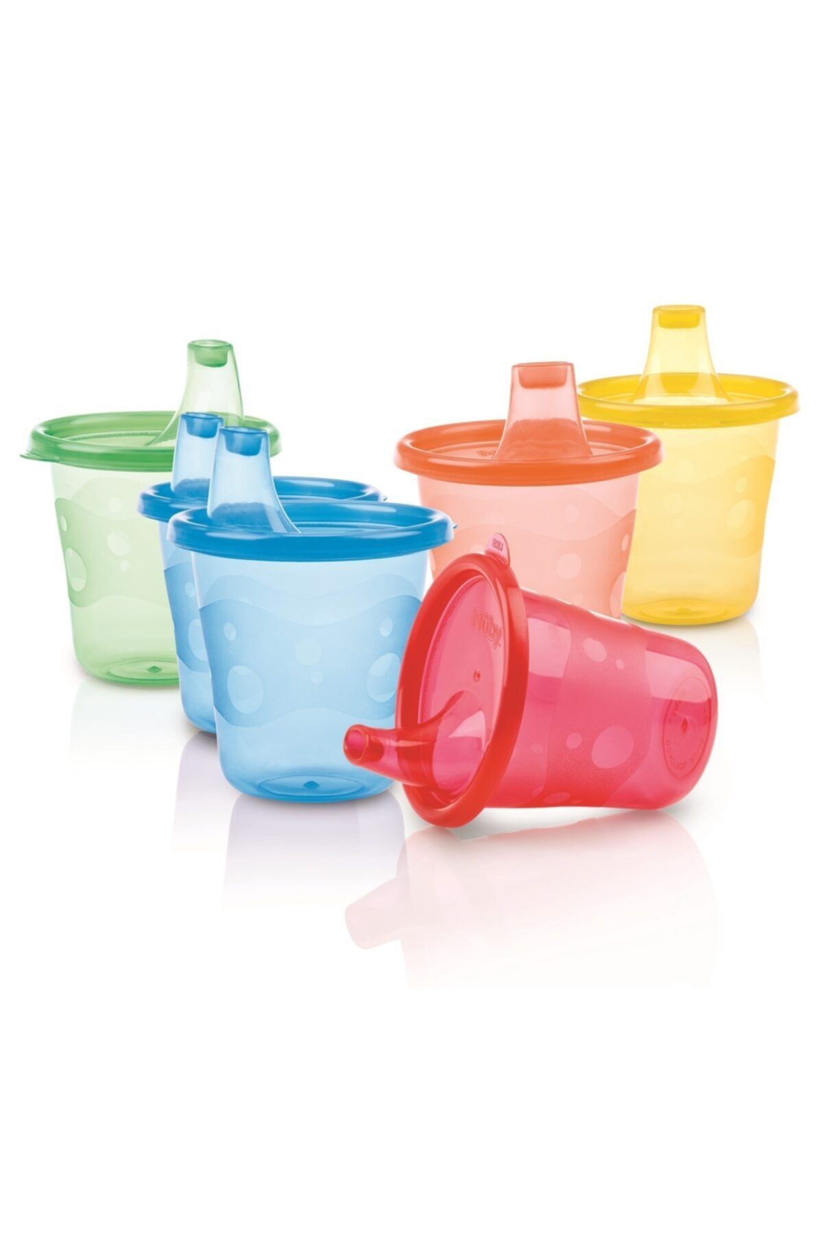 Nuby Renkli Sert Uçlu Bardak Seti 210 Ml 6'lı