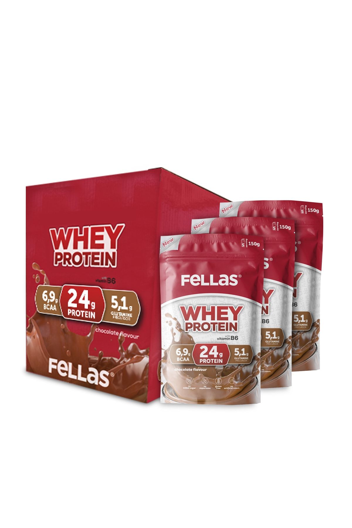 Fellas Protein Tozu 900 G (30 Porsiyon) - Çikolata Aromalı