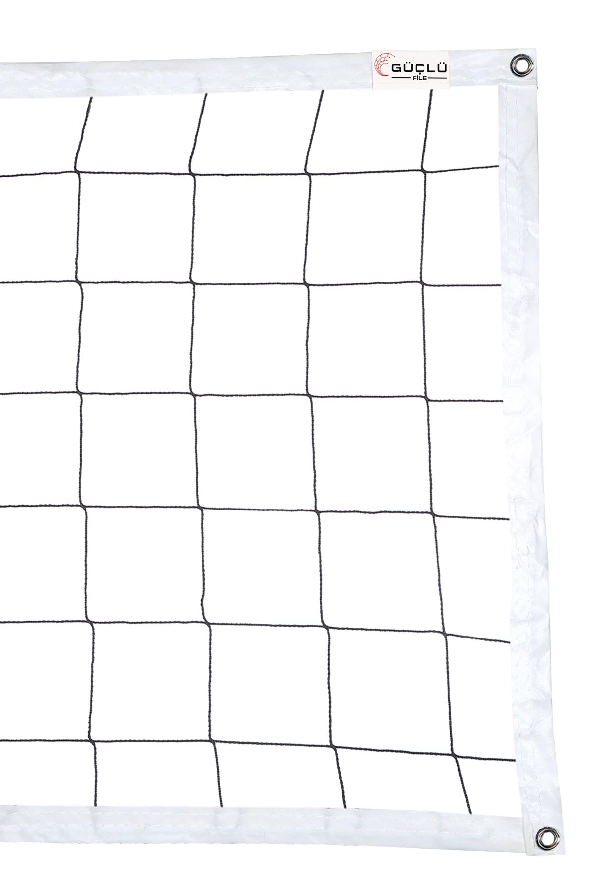 Güçlü File J105 Voleybol Filesi Ağı - 4 Tarafı Brandalı 2mm - 9mt