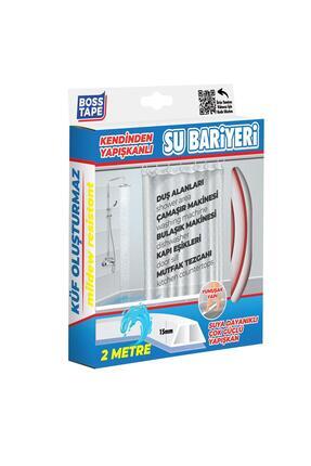 Yapışkanlı Duş Kapı Mutfak Tezgahı Etrafı Su Kesici Bariyer Beyaz 2mt Image 1