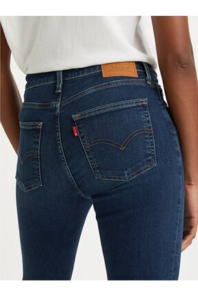 724™ High Rise Straight Kadın Jean Pantolon - Blue Swell Image 5