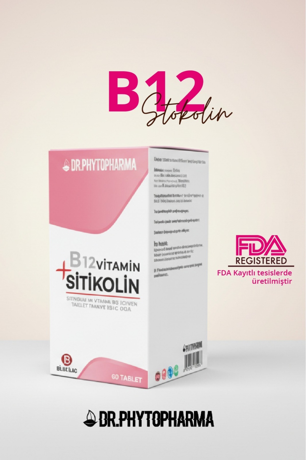 مکمل غذایی حاوی سیتیکولین و ویتامین B12 60 قرص