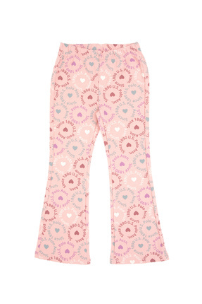 Kız Çocuk Pudra İspanyol Paça Tayt 50318086-VR042 Image 4