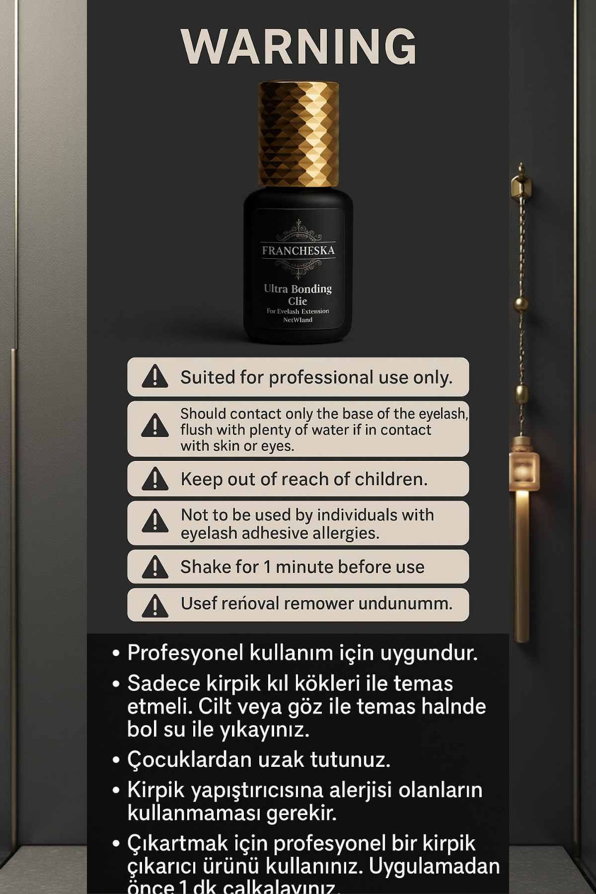 چسب مژه ابریشم مشکی Ultrabond Premium - خشک کردن 1 ثانیه با ماندگاری 8 هفته