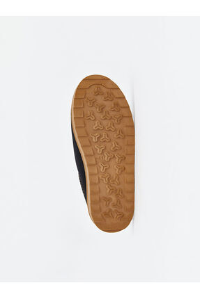 Siyah İçi Tüylü Erkek Ev Terliği Image 3