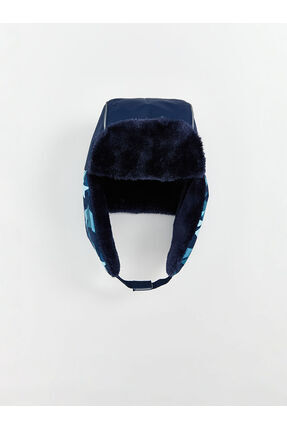 Desenli Erkek Çocuk Kar Şapkası Image 0