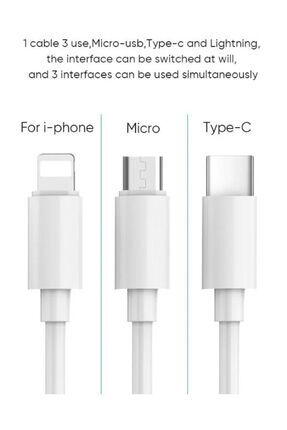 Çoklu Hızlı Şarj Kablosu 3.1 A Süper Hızlı Image 2