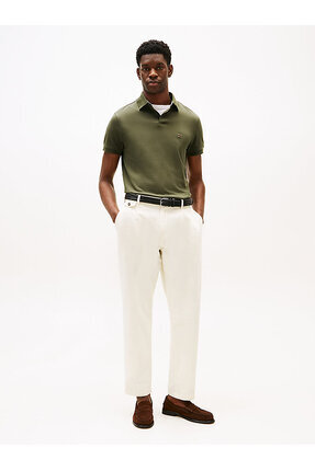 Erkek Haki 1985 Regular Polo Yaka T-Shirt Image 2