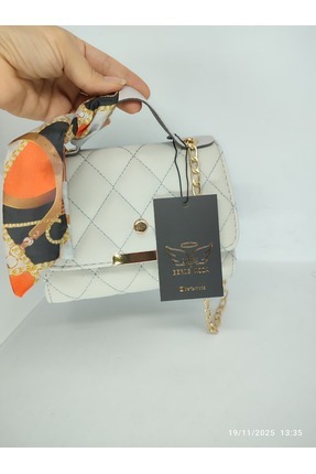 Fularlı Şık Çanta Image 4