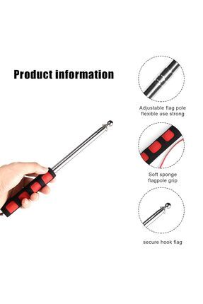 Rehber Çubuğu 2 metre kauçuk saplı renkli turist gezdirme çubuğu tek ürün fiyatıdır Image 1