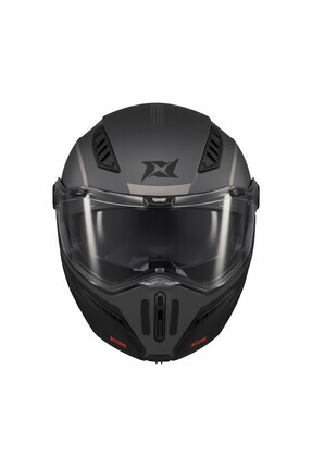 Ghostfighter SV Bitone C12 Dark Grey Motosiklet Çene Açılır Kask Image 2