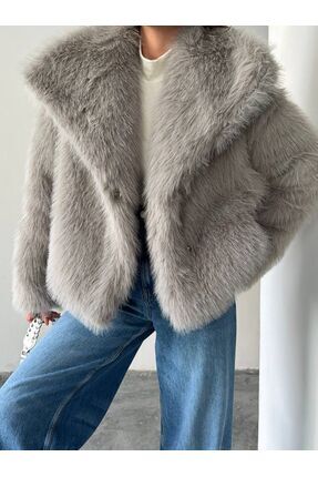 DAME Yumuşak Dokunuşlu Oversize Peluş Mont Image 2