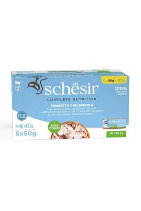 Tam ve Dengeli Ton Balığı ile Levrekli Jöle İçinde Kedi Konservesi Multipack 6x50g Image 0