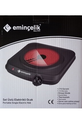 Emın Ec-su/vcb01 Tek Gozlu Elektrıklı Ceran Isıtıcılı Sh.oc.setustu Ocak 1200w Image 4