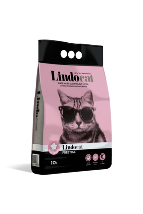 Lindocat Prestige Bebek Pudralı Kedi Kumu TR-1 Adet-10 Lt-İnce Taneli-Topaklaşan-Doğal/Bentonit Kuml Image 0