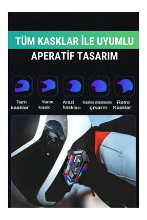 5.3 Bluetooth Su Geçirmez Motosiklet Kask Bluetooth Interkom Intercom Kulaklık Mikrofon Image 1