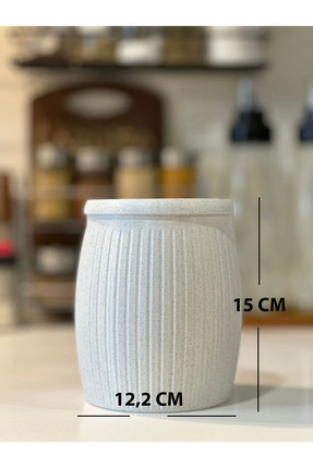 Çöp Kutusu V3 Masaüstü - Mutfak - Banyo - Açılır Kapanır - Mermer Beyazı - 15CM Image 3